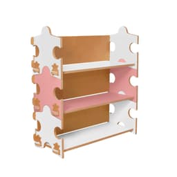Estante Infantil Quebra-cabeça Rosa