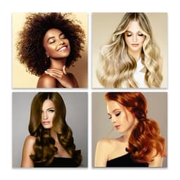 Kit 4 Quadros Salão de beleza Cabelereiro Placas Mdf