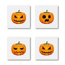 Kit Decoração Halloween Dia das Bruxas 4 Placas