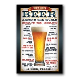 Placa Decorativa Beer Cervejas Frase Mdf 30x40 cm