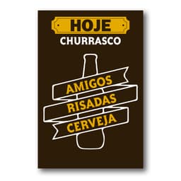 Placa Decorativa Frase Bebidas Mdf 20x30 cm