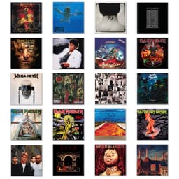 Placa Decorativa Rock Banda Capa Disco Clássico Mdf 30x30 cm