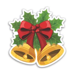 Placa Natal Enfeite Sino Decorativo 28x30 cm