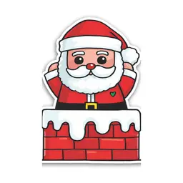 Placa Natal Papai Noel Enfeite Decorativo 22x30 cm