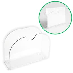 Porta Guardanapos Acrílico PS Cristal Mesa Bancada Kit 5 Un