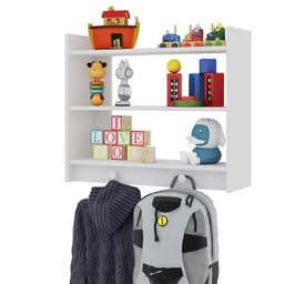 Estante Infantil Parede Montessoriano Branco - Art In Móveis