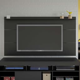Painel para TV 55 Polegadas Slim Preto 180 cm