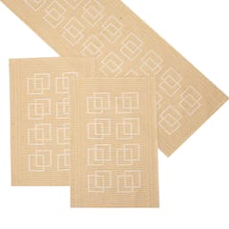 Caminho de Mesa Retangular 47x140 cm Rib II Mostarda