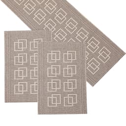 Caminho de Mesa Retangular 47x140 cm Rib II Tabaco