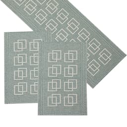 Caminho de Mesa Retangular 47x140 cm Rib II Verde