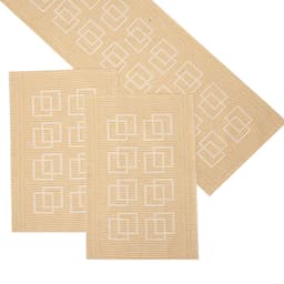 Caminho de Mesa Retangular 47x70 cm Rib II Mostarda