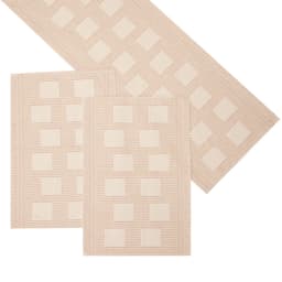 Caminho de Mesa Retangular 47x70 cm Rib III Ráfia