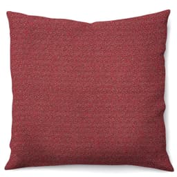 Capa de Almofada com Zíper Nápolis Algodão Vermelha 43x43 cm