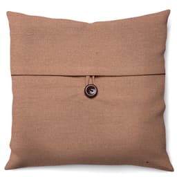 Capa de Almofada com Zíper Solid Botão Algodão Ráfia 40x40 cm