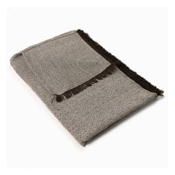Manta Garnet Tabaco e Cinza 120x150 cm
