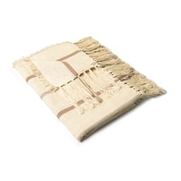 Manta Romantic Listras Creme 120x140 cm