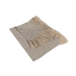 Manta Texas I Cinza e Bege 140x140 cm
