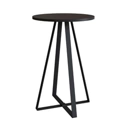Mesa Lateral Redonda Complementos Preta 45 cm