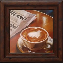 Gravura Coleção Café Milano 50 X 50 Cm