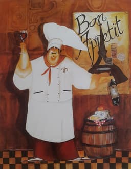 Gravura Coleção Cozinha Bon Appetit 35,5 x 28 cm