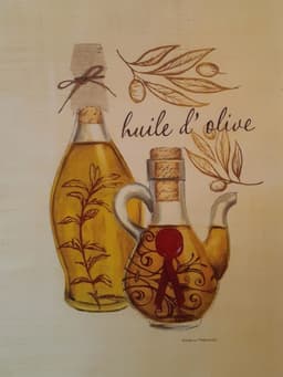 Gravura Coleção Cozinha Huile D'olive 21 X 15,5 Cm