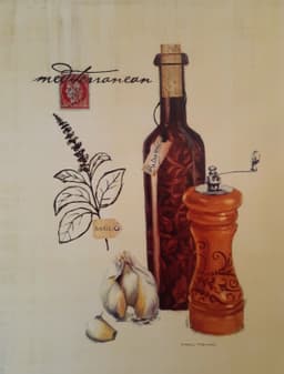 Gravura Coleção Cozinha Pimentas 21 X 15,5 Cm