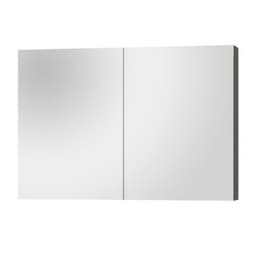 Espelheira Banheiro Life 80 Cinza Matt. ( Vai Montada )