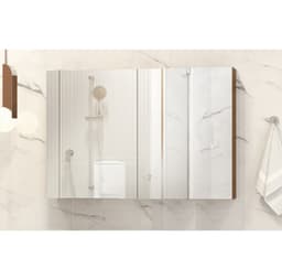 Espelheira Banheiro Life Freijo 80 ( Vai Montada )