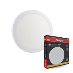 Painel de Led Avant Redondo Sobrepor 12W Bivolt 3000K Luz Quente