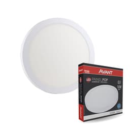 Painel de Led Avant Redondo Sobrepor 18W Bivolt 6500K Luz Fria