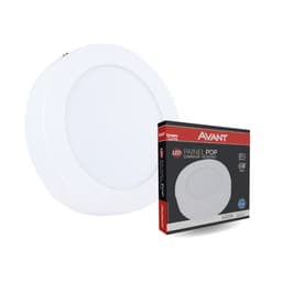 Painel de Led Avant Redondo Sobrepor 6W Bivolt 6500K Luz Fria
