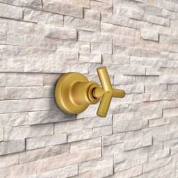 Acabamento Dourado Fosco Registros de Pressão e Gaveta Padrão Deca 16 estrias C55