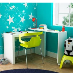 Escrivaninha Infantil Giratória Space Branca