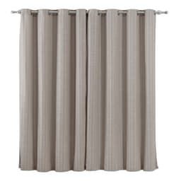 Cortina com Ilhós Orquídea 230x260 cm Bege Escuro