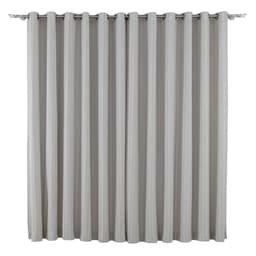 Cortina com Ilhós Orquídea 260x400 cm Cinza