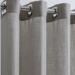 Cortina Blackout com Ilhós Hermes Duaplex 260x170 cm Cinza