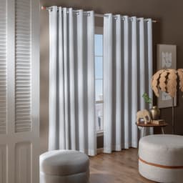 Cortina com Ilhós Malta (260x230cm) Macadâmia