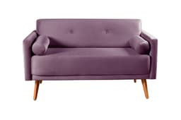 Namoradeira Sofá 2 Lugares Luma - Veludo Roxo