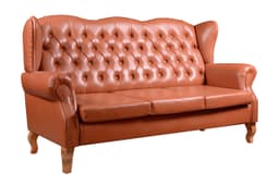 Sofá Imperador 3 Lugares Chesterfield Decoração Retrô Vintage - Courissimo Caramelo