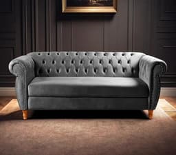 Sofá Nobreza Poltrona Chesterfield Vintage Retrô Clássico