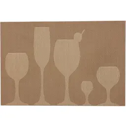 Americano Tramex de Mesa 45x30cm Copos Bege