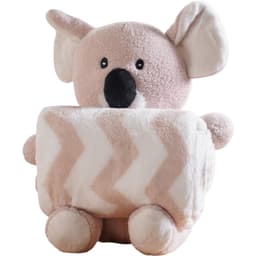 Bichinho de Pelúcia Floresta New com Manta Bebê 100x75cm Coala