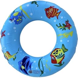 Boia Redonda Fundo do Mar Infantil 60cm Azul