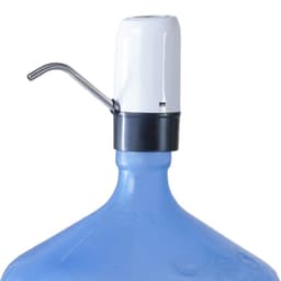 Bomba Elétrica para Galões D'Água USB 12,8x6cm Branco