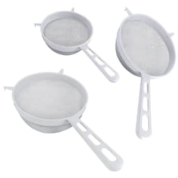 Conjunto 3 Peneiras 7cm + 11cm + 14cm Branco