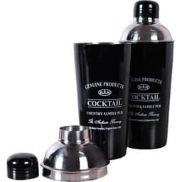 Coqueteleira Classic Black 8,7x24,5 Aço Galvanizado