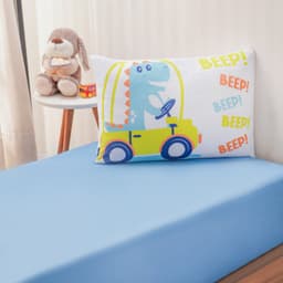 Jogo de Cama Kids Solteiro Infantil Malha 88x188x25cm Dino