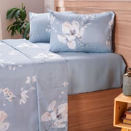 Jogo de Cama Queen Cotton Touch 4 Peças 158x198x35cm Nina