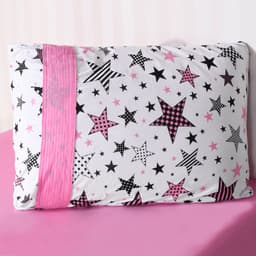 Jogo de Fronha Kids Infantil Solteiro Malha 100% Algodão