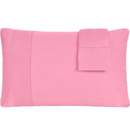 Jogo de Fronhas Bella Cama Malha 100% Algodão 50x70cm Coral